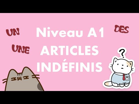 Articles indéfinis français : un, une, des