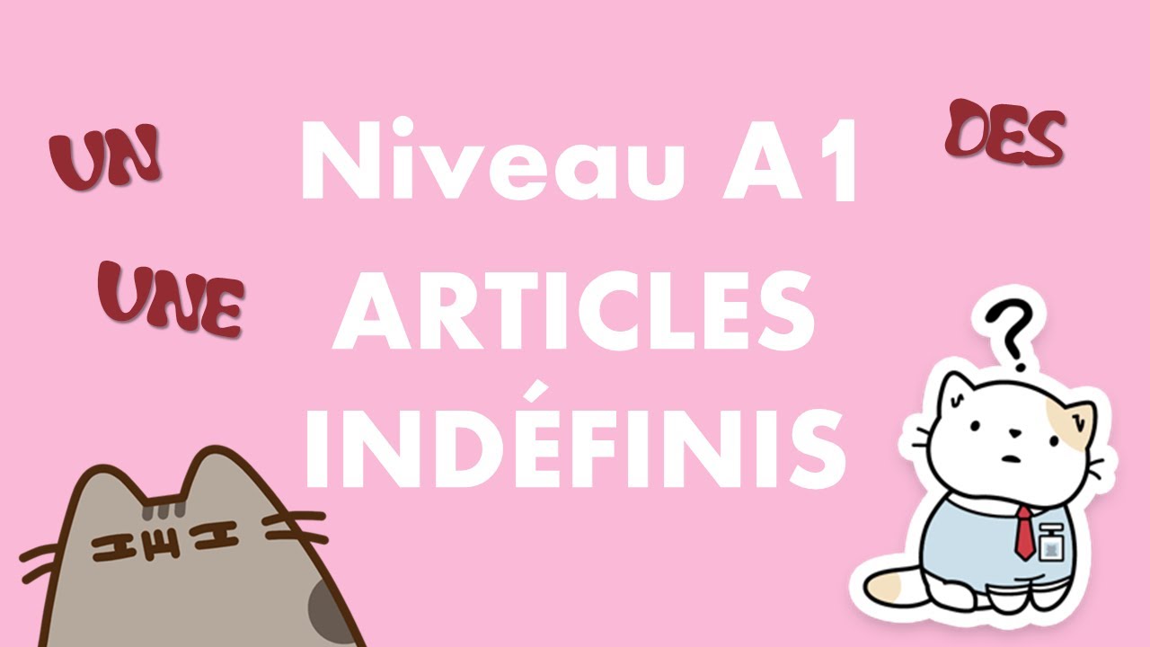 Articles indéfinis français : un, une, des