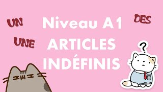 Articles indéfinis français : un, une, des