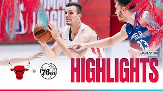 HIGHLIGHTS: Marko Simonovic \& Chicago roll past Sixers in Summer League Finale | Chicago Bulls