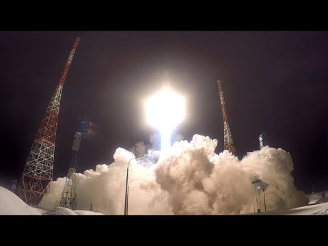 Пуск ракеты «Ангара-А5» с космодрома Плесецк