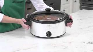 Hamilton Beach 6qt Stay Or Go Slow Cooker Silver - 33262 : Target