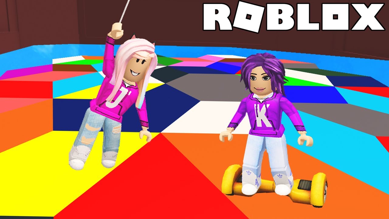 CUEIO: O chão vai cair! (Roblox)  Color Block Gameplay em Desenho