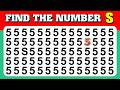 Only Sharp Eyes Can Find the ODD One Out! 👀 Numbers and Letters Edition ✅ Hard - 25 levels