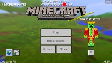 Minecraft PE 0.15.1 | MCPE 0.15.1 ALPHA BUILD 1 RELEASED!! + GAMEPLAY!!