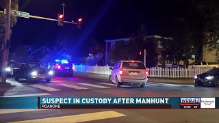 Suspect in Custody After Manhunt