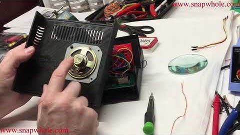 QRP uBitx v5 Kit Assembly - Installing a Speaker