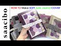 How to make soft fabric junk journal covers  easy junkjournalcover  junkjournaltutorial