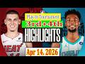Charlotte Hornets vs Miami Heat 3rd+4TH Apr 14.2026 Highlights | Play-In Tournament NBA
