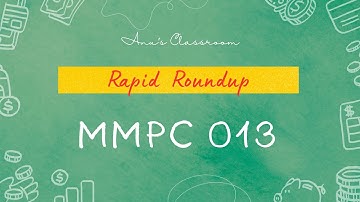 MMPC 013 - Business Law | Rapid Roundup | All Units