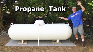 Propane Tank INSTALL $1,700 NEW Above Ground 320 gallon Holding leaking underground