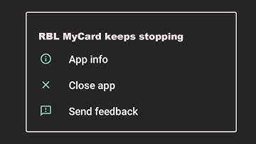 How to fix RBL MyCard keeps stopping close app problem android 2025 | RBL MyCard has stopped 2025