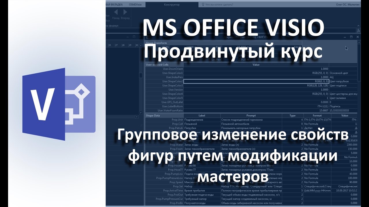 Update MS Visio. Централизованное изменение фигур при помощи мастеров
