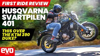 Husqvarna Svartpilen 401 | KTM 390 Duke in a Scrambler Form | First Ride Review | evo India