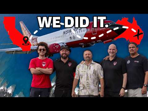 Ferrying a 737 Tanker Plane From California to Australia