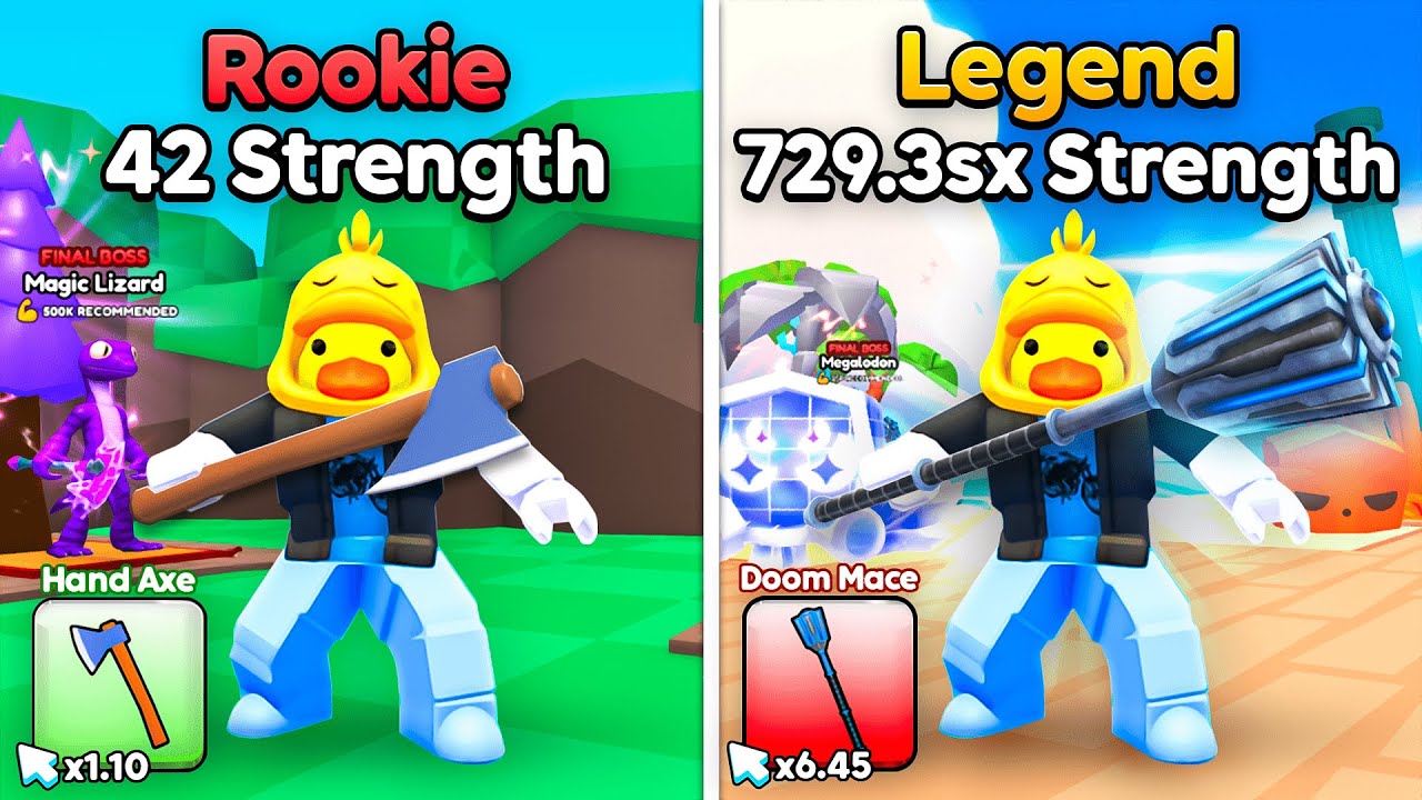 Я прошёл путь от новичка до мастера и открыл лучший топор в симуляторе лесоруба! (Roblox)