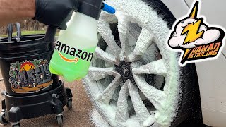 LOWEST COST FOAM SPRAYER ON EARTH!! Amazon Auto Detailing Rechargeable Battery Foam Sprayer.