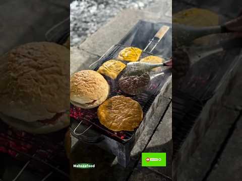 چیزبرگر زغالی آشپزی ایرانی