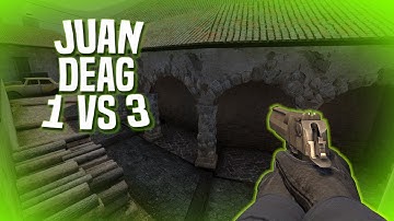 JUAN DEAG ONLY 1 VS 3 CLUTCH | CS:GO Competitive - (Funny Moment/Fail)