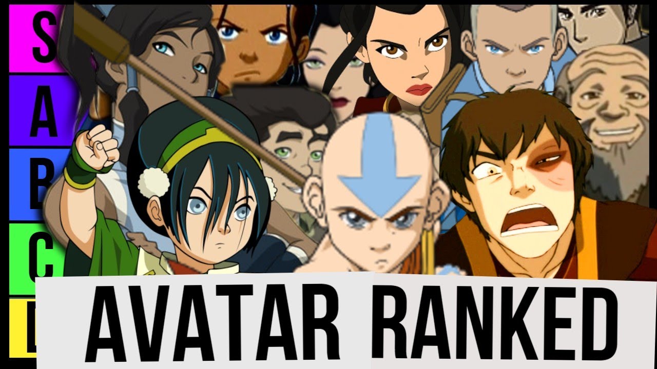Ranking Every Avatar The Last Airbender Character Youtube