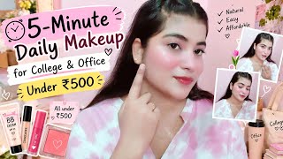 5-Minute Daily Makeup for College & Office 💗 | Under ₹500 | Beginner Friendly🌷 screenshot 3