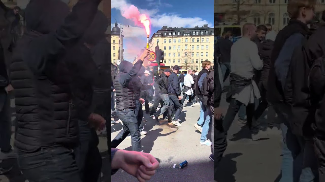 Dif marsch till pendeltåget vid Odenplan