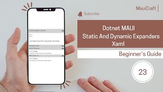 Dotnet MAUI Static and Dynamic Expanders in XAML