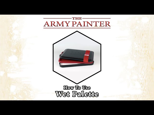 The Army Painter Wet Palette on top of the Sta-Wet Palette for