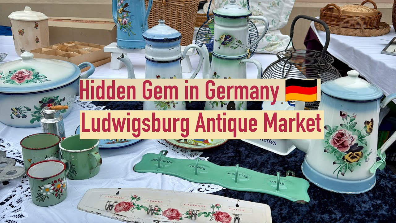 Антикварный магазин в Германии 🇩🇪 | Знакомство с антикварным рынком Людвигсбурга