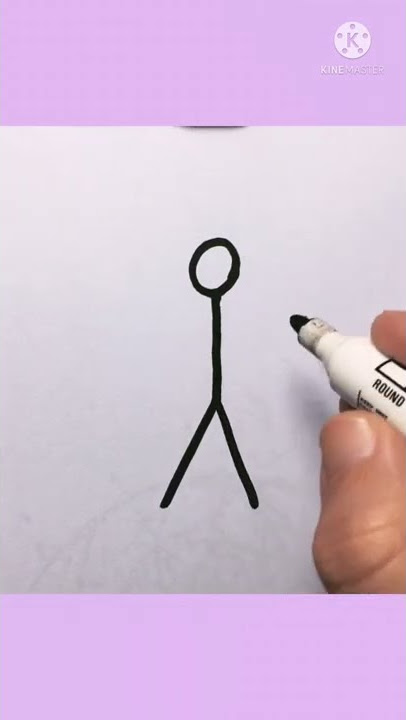 HOW TO DRAW STICKMAN - SUPER EASY AND BASIC DRAWING