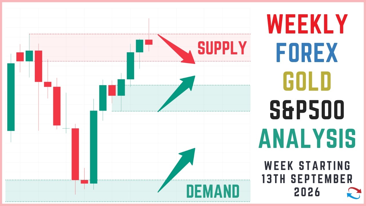 Thumbnail for Supply And Demand Weekly Forex Forecast including Gold and S&P 500