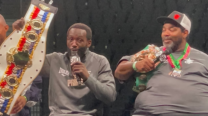 Terence Crawford Post Fight Press Conference