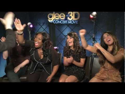 GLEE movie interviews - Chris Colfer, Lea Michele,...