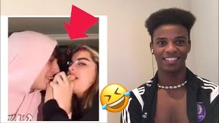 Addison Rae &amp; Bryce Hall Instagram live REACTION🤣