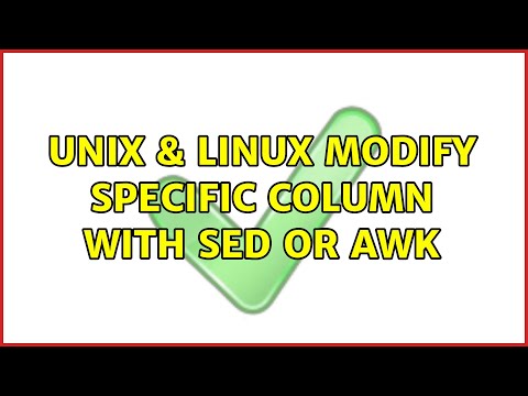 Unix & Linux: modify specific column with sed or awk (4 Solutions!!)