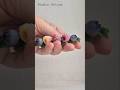 Raspberry and blueberry earrings and barrette. Handmade berries jewelry  #berryjewelry #raspberry