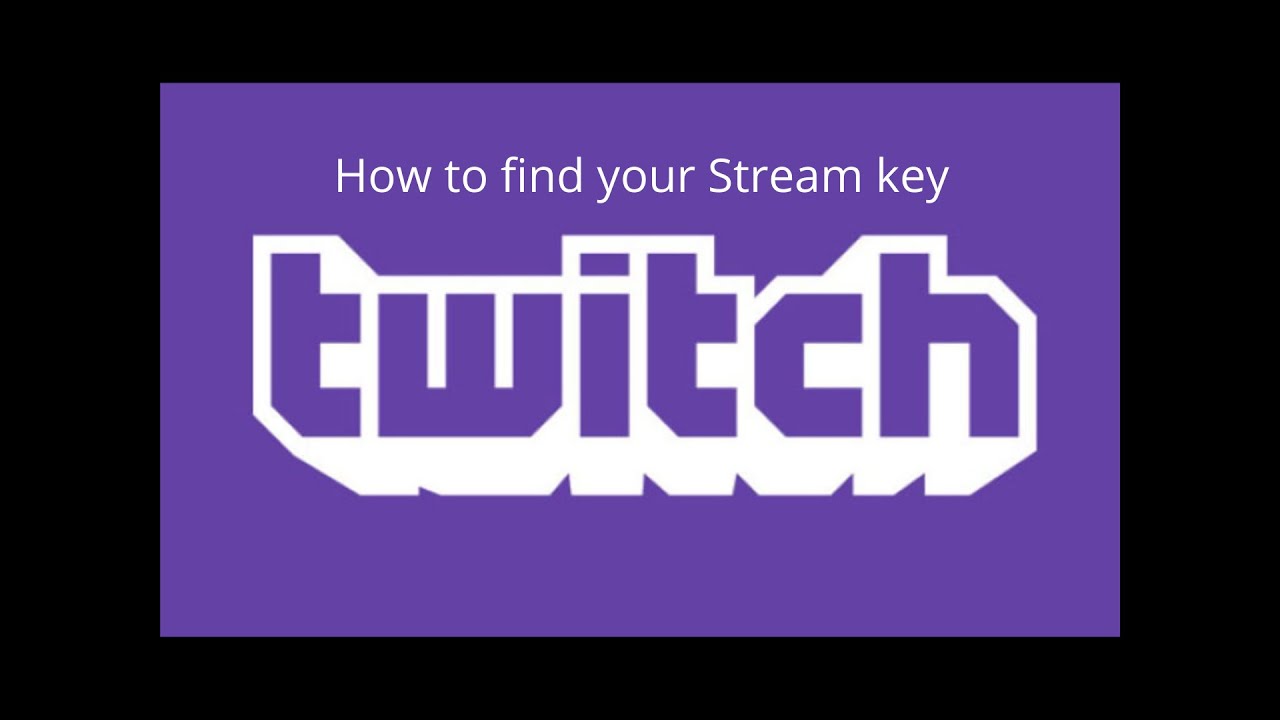 How to get your twitch stream key - YouTube