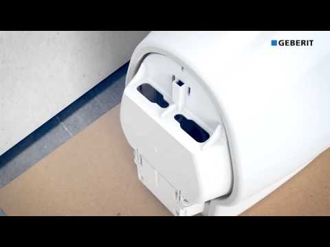 Монтаж писсуара Preda с интегрированной системой бесконтактного смыва