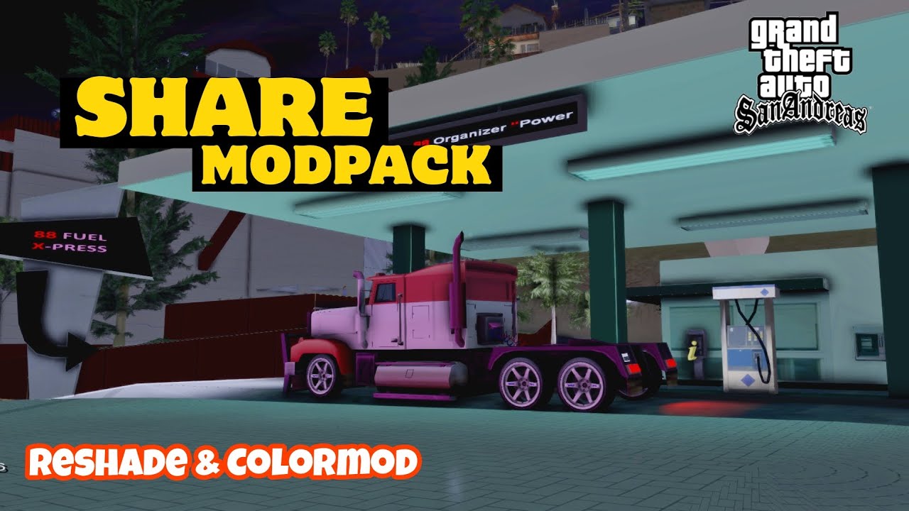 [SHARE] MODPACK SAMP - RESHADE COLORMOD & GTA ORI SAN ANDREAS PC - YouTube