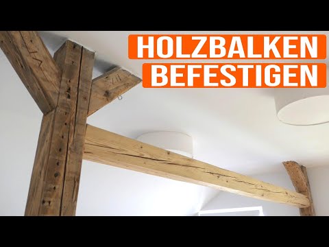 Video: Wie befestigt man Wandbalken?