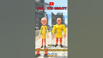 Real Vs Reality Indian Theft Auto new Carecter 😱 #gamingshorts #viralshort #shortvideo