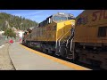 Westbound Union Pacific Power Move passes Winter Park Resort, CO (WPR)