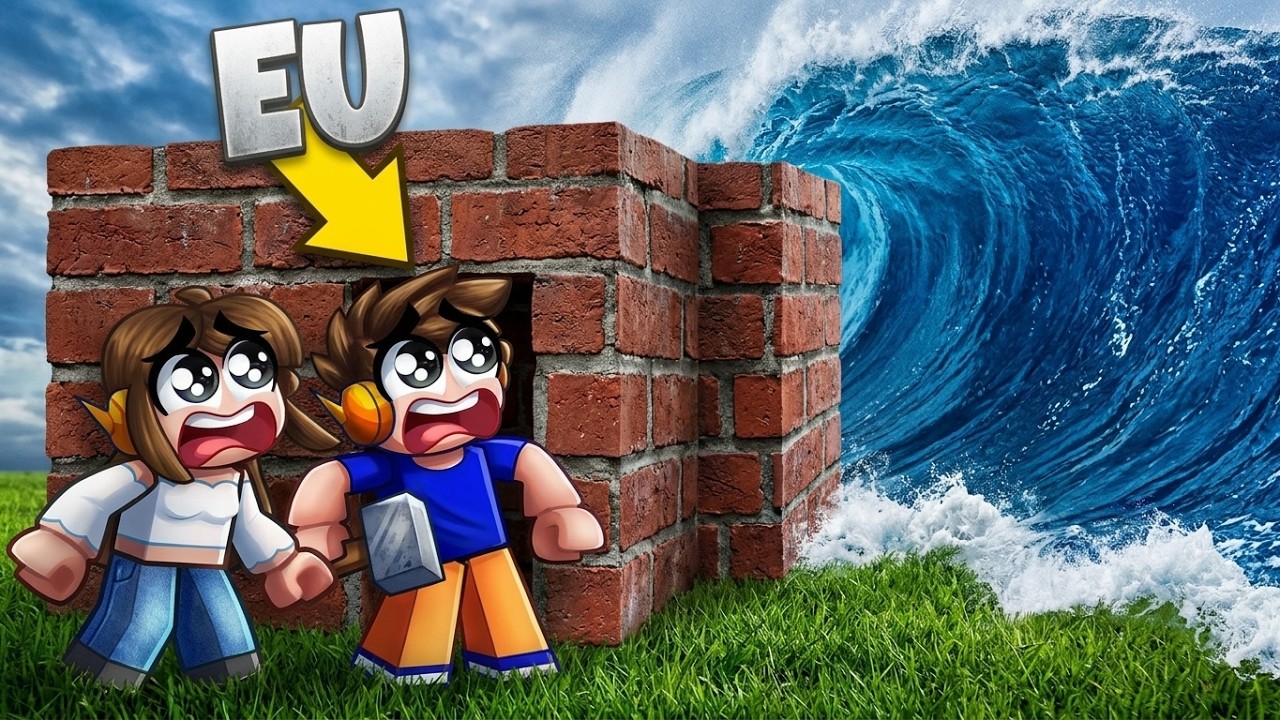 CONSTRUA RÁPIDO PARA SOBREVIVER AO TSUNAMI NO ROBLOX!