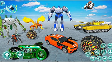 Flying Drone Tank Robot Battle Transform - Android Gameplay