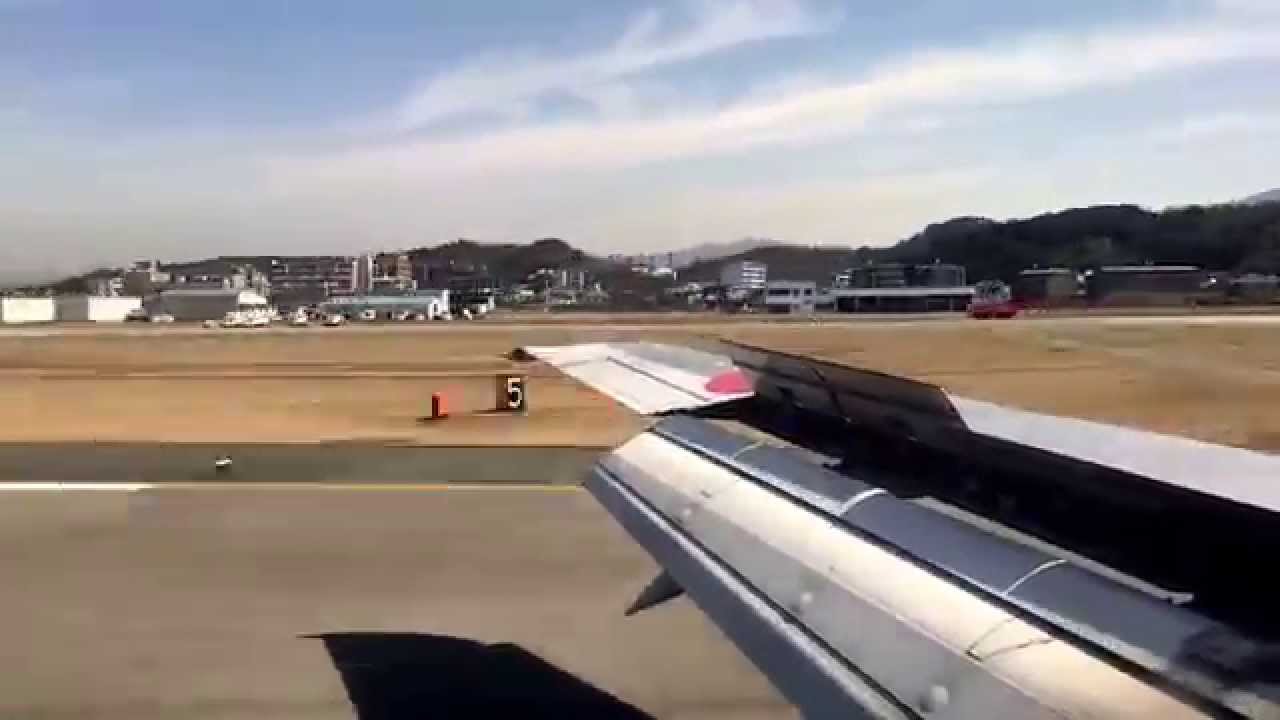 新潟空港から福岡空港へ着陸する飛行機をiphone6タイムラプス動画で撮影 Youtube
