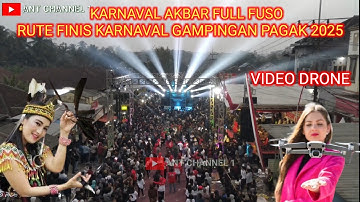 RUTE FINIST KARNAVAL GAMPINGAN PAGAK 2025 DRONE VIDEO