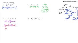 101 5-4 Solutions 1-4