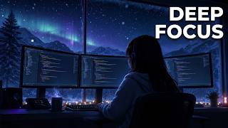 Deep Focus — Snowy Night Coding Music for Work & Study | 1 Hour Chill Lo-Fi Mix