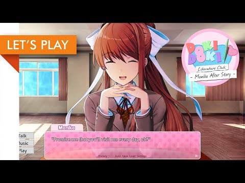 Made for the 100K download milestone for the Monika After Story Mod   Литературный кружок, Детские мемы, Фан арт