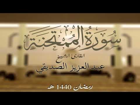 سورة الممتحنة كاملة الشيخ عبد العزيز الصديقي
